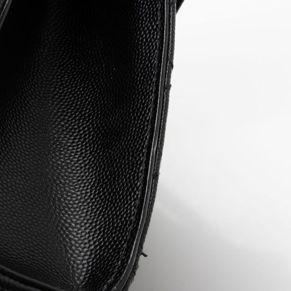 Saint Laurent Mixed Matelasse Grain de Poudre Monogram Medium Shoulder Bag - Picture 12 of 14